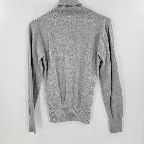 Forever 21 gray turtleneck long sleeve shirt medium - Picture 2 of 3